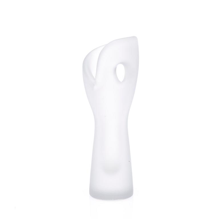 VAS, glas, "Hiidennyrkki" (Jättens näve), signerad Timo Sarpaneva Iittala, -55.