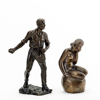 Figurines, 7 pcs, art deco.