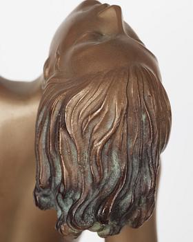 A Josef Lorenzl patinated bronze sculpture, Austria 1920's-30's.