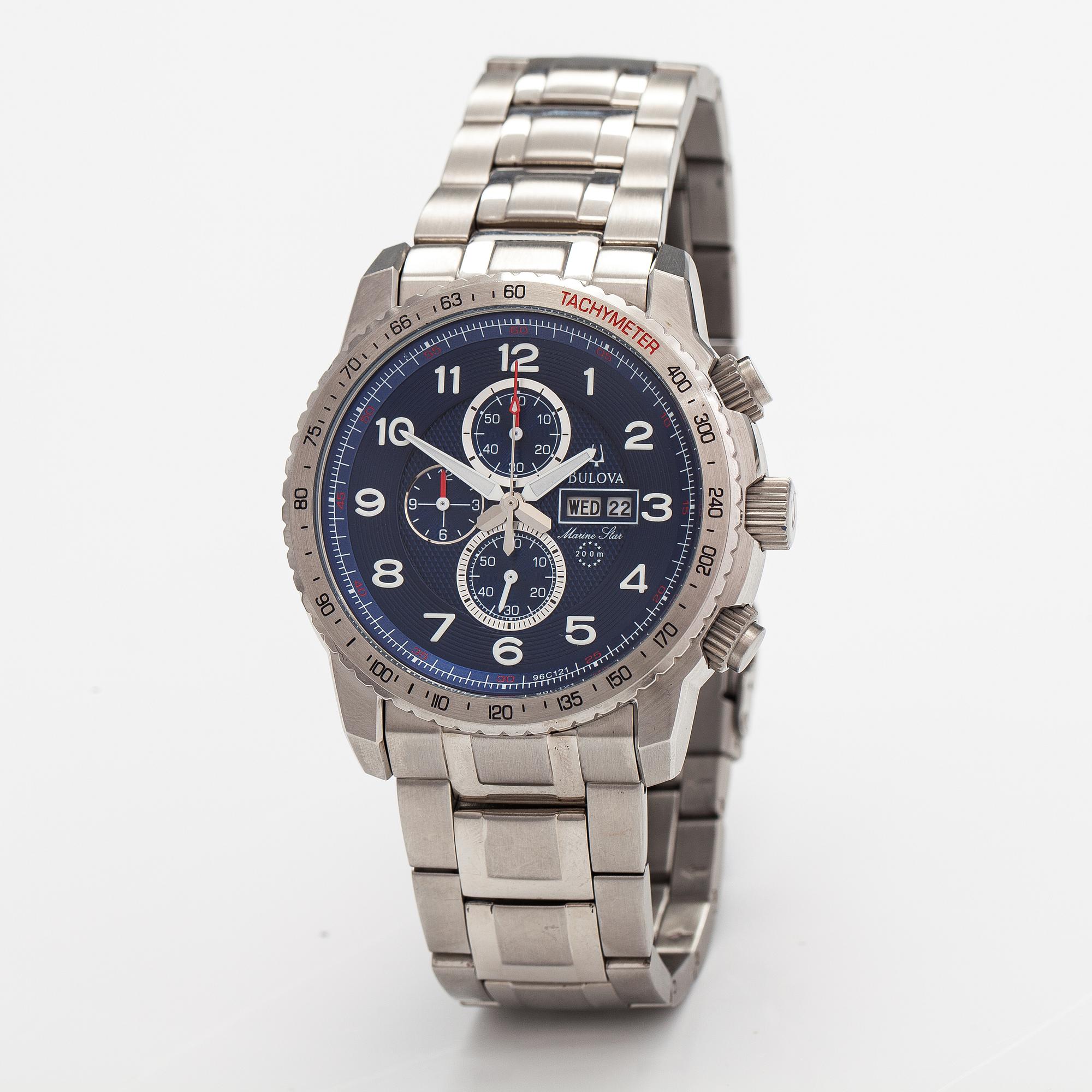 Bulova Marine Star 200m wristwatch 46 mm. Bukowskis