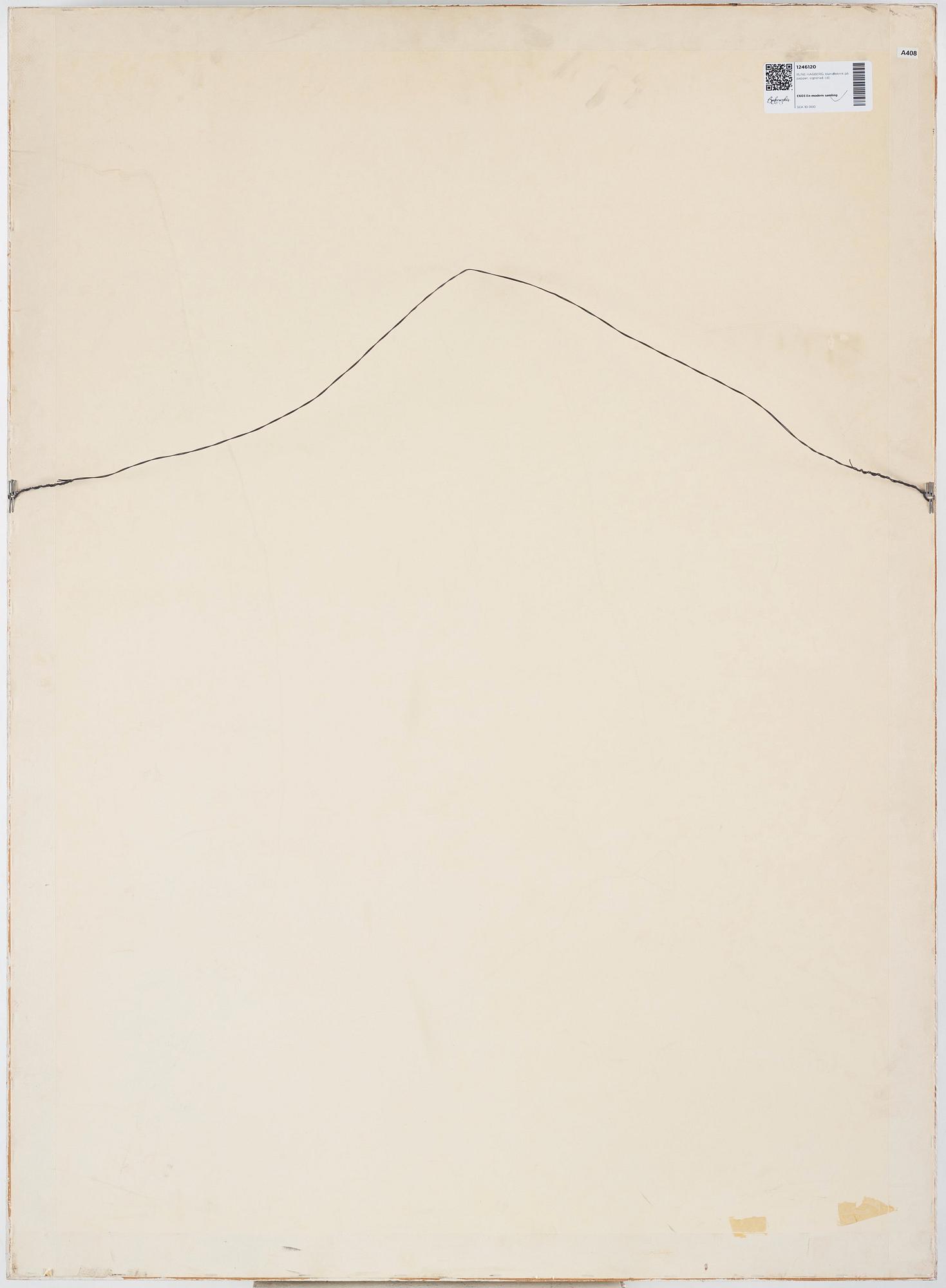 RUNE HAGBERG, mixed media on paper, signed.