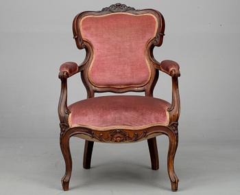 NOJATUOLI, uusrokokoo, 1800-luvun loppu.