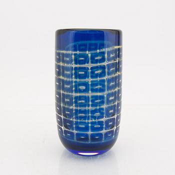 Edvin Öhrström, a signed Ariel 1955 glass vase Orrefors.
