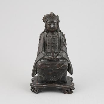 Guanyin, brons Kina, 16/1700-tal.