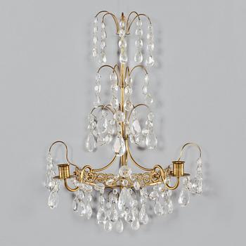 LAMPETTER, ett par, gustaviansk stil, 1900-talets mitt.