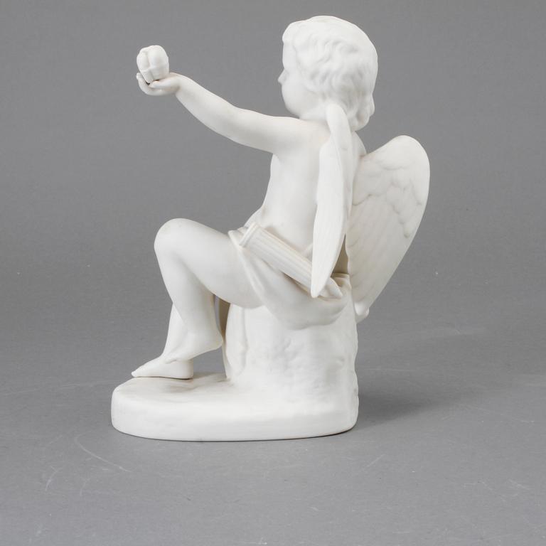 FIGURIN, parian, Gustavsberg, "Amorin", tidigt 1900-tal.