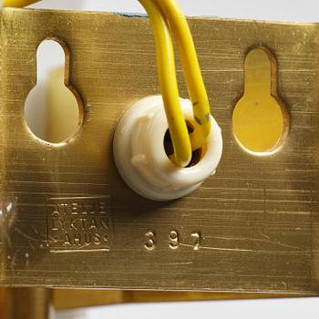 Hans Bergström, a wall lamp model "397", ateljé Lyktan, Åhus, 1950s.