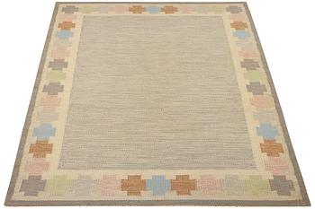 Ingegerd Silow, a flat weave carpet, signed IS, c. 240 x 170 cm.