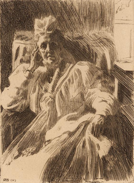 Anders Zorn, "Änkedrottning Sophia".