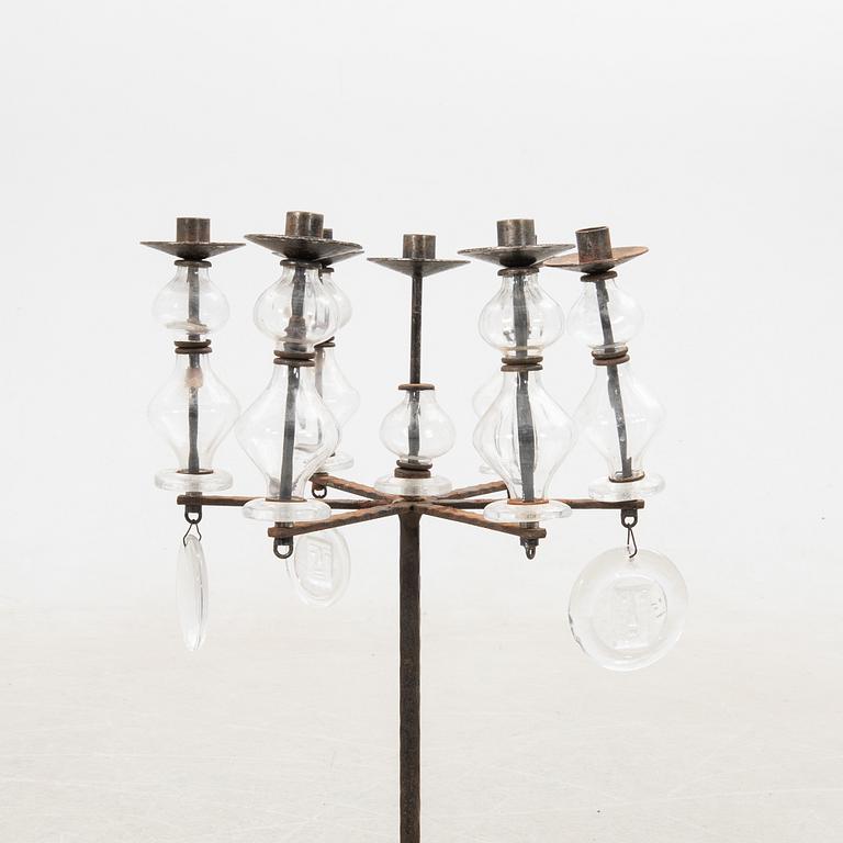 Erik Höglund, floor candelabrum, Boda Smide, 1960s-70s.