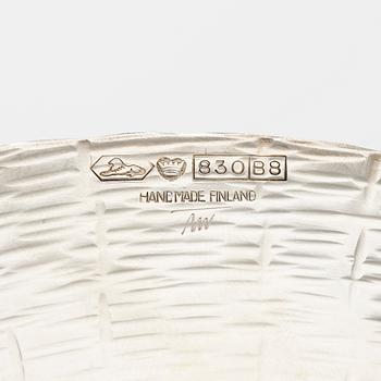 Tapio Wirkkala, Fat, 2 st, silver, TW 140, Kultakeskus, Tavastehus 1975 och 1979.