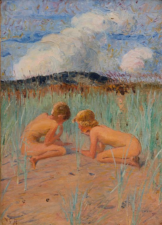 VENNY SOLDAN-BROFELDT, BARN PÅ STRANDEN.