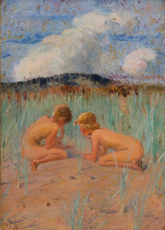 VENNY SOLDAN-BROFELDT, CHILDREN AT THE BEACH.