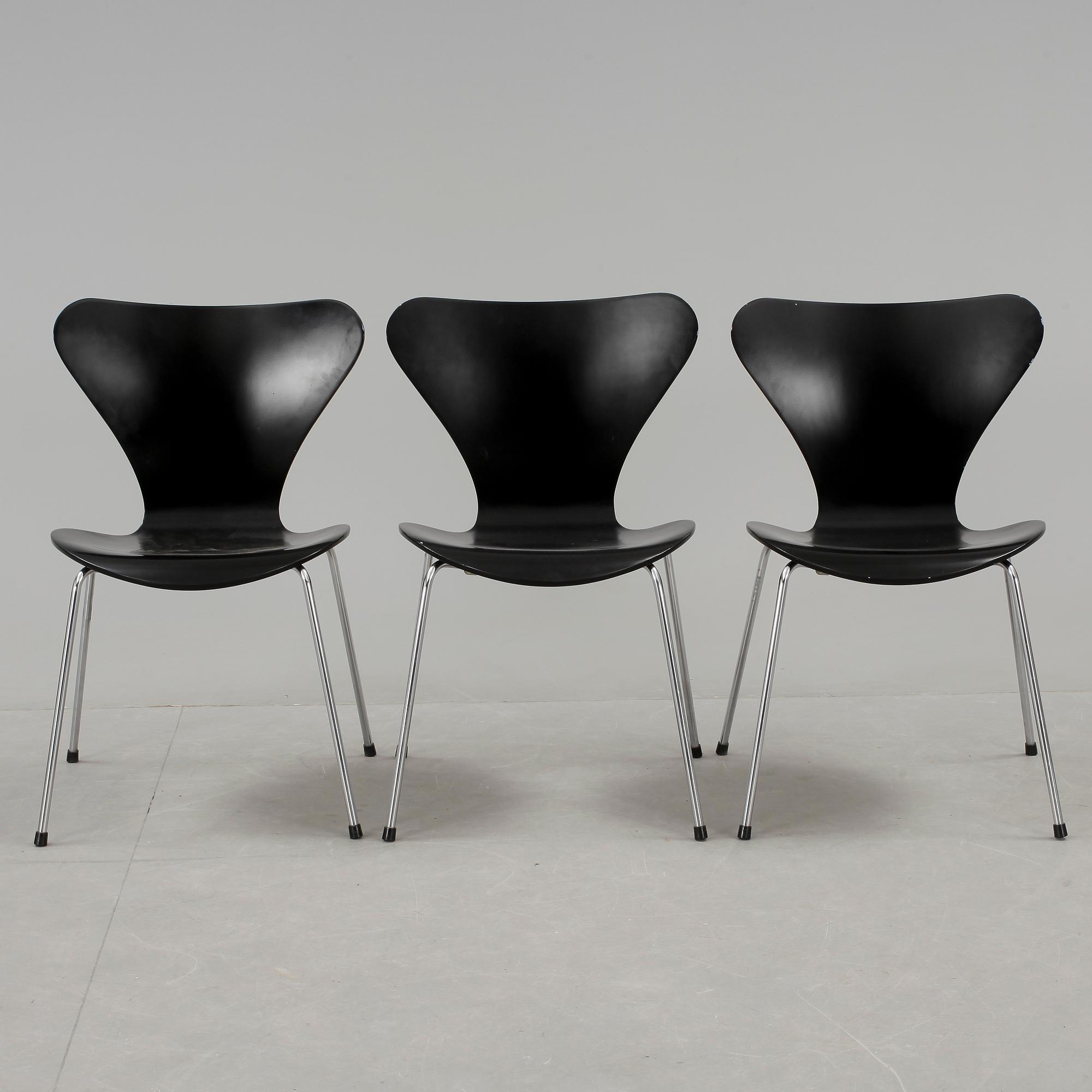 STOLAR, 3, "Sjuan", design Arne Jacobsen.
