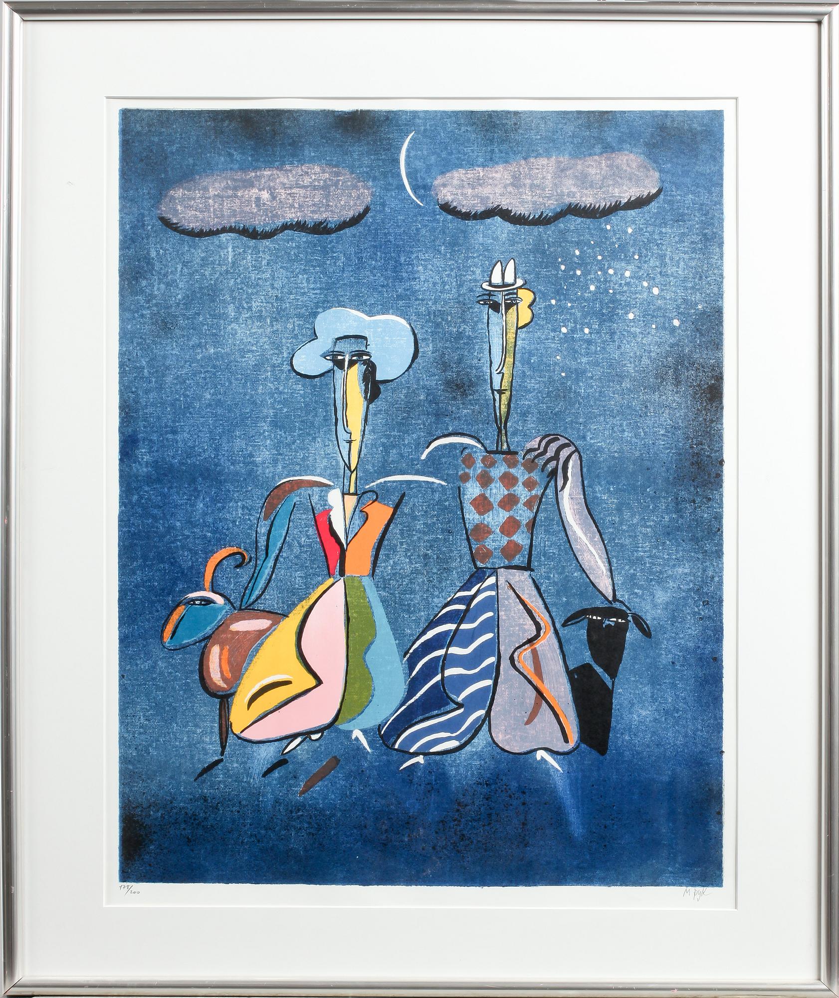 MADELEINE PYK, färglitografi, signerad samt numrerad 178/200.