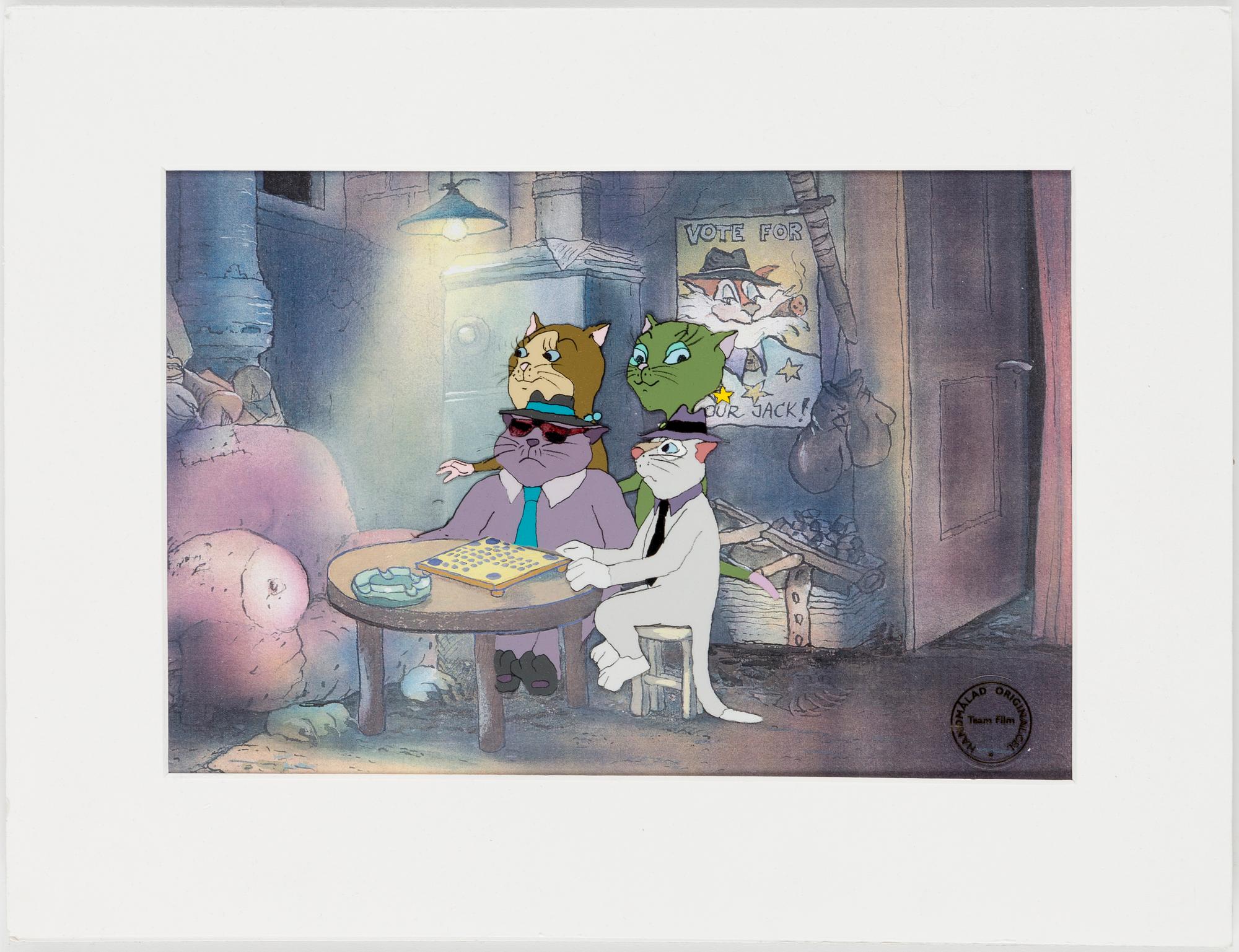 FILMCELLER, 10 stycken, original, ur "Pelle Svanslös", Team Film, flertalet sign SL.