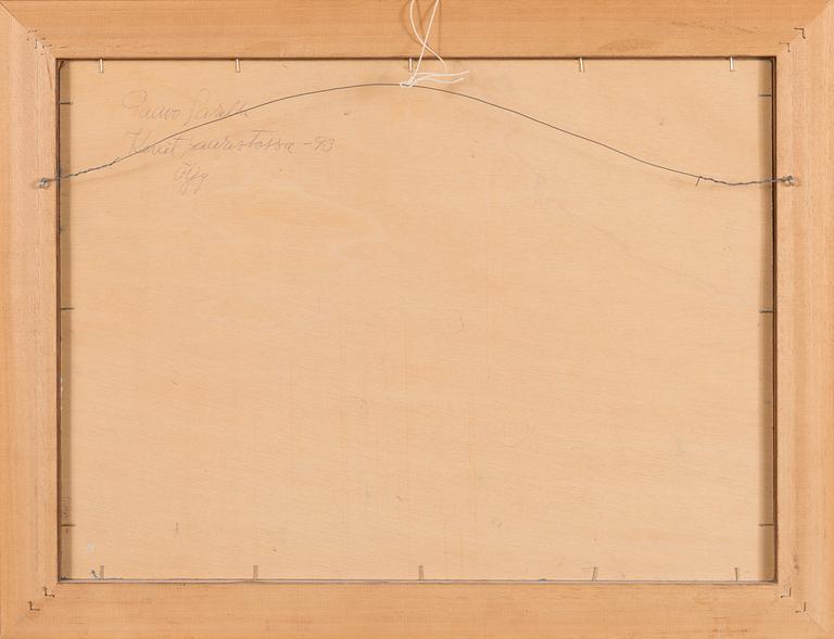 Paavo Sarelli, oil on board, signed and dated -93.