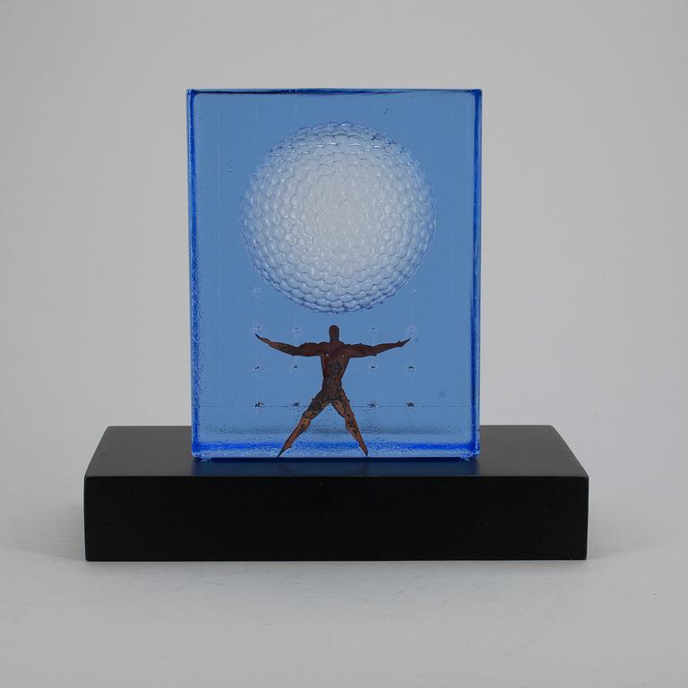 BERTIL VALLIEN, glasskulptur, "Spirit", signerad B. Vallien, Kosta Boda.