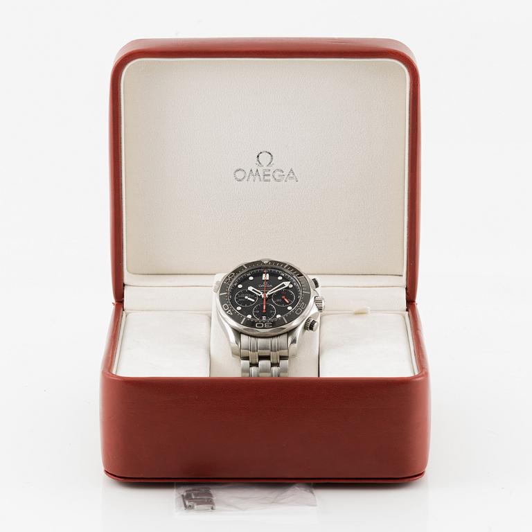 Omega, Seamaster Diver 300M, wristwatch, chronograph, 44 mm.