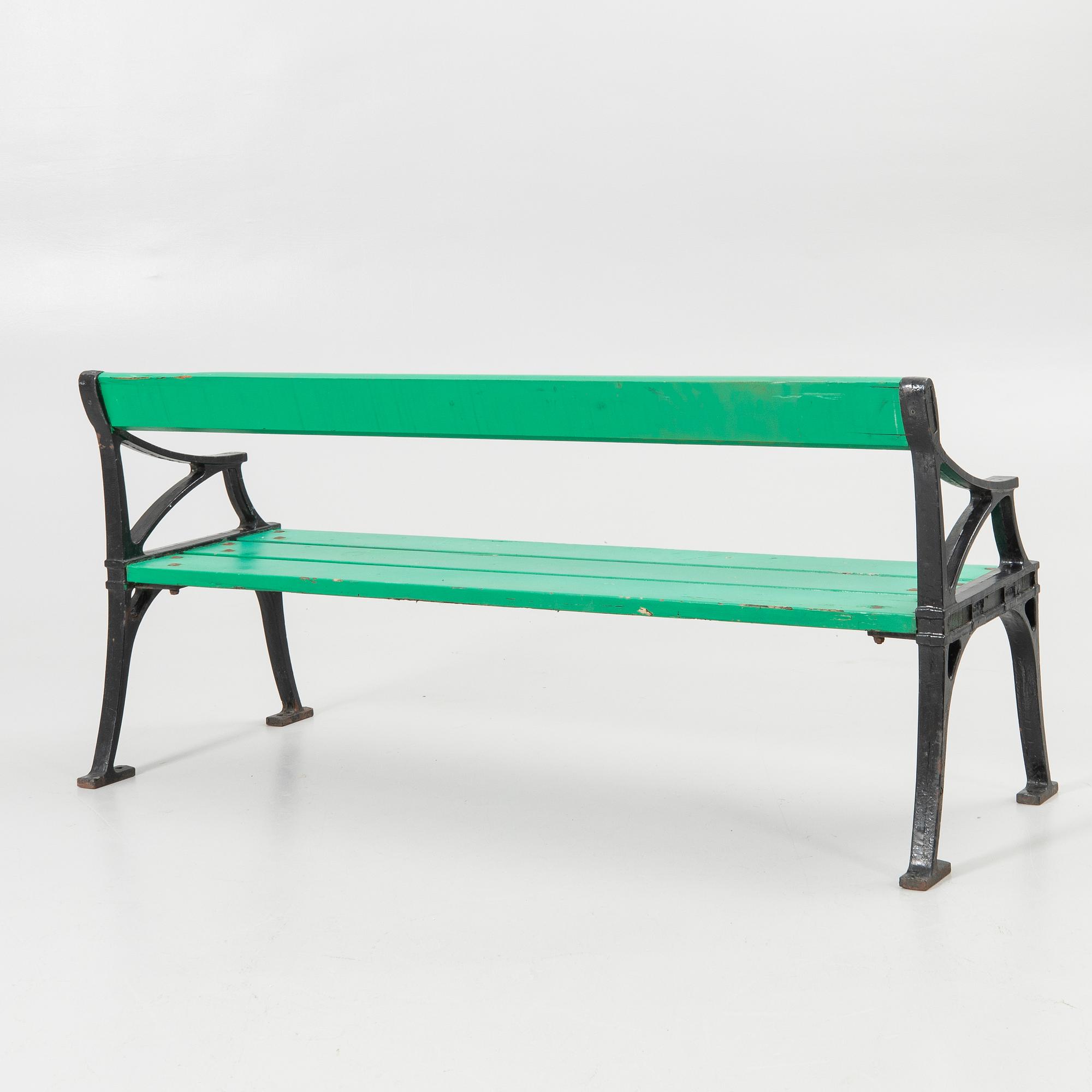 Garden bench, "Tessin", Tierp, Nola Stockholm, 20th century.