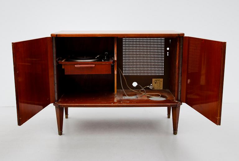 GRAMMOFONSKÅP, Luxor, gustaviansk stil, 1900-talets mitt.