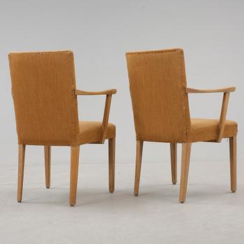 KARMSTOLAR, ett par, Carl Malmsten, för Högsta Domstolen, 1940-tal.