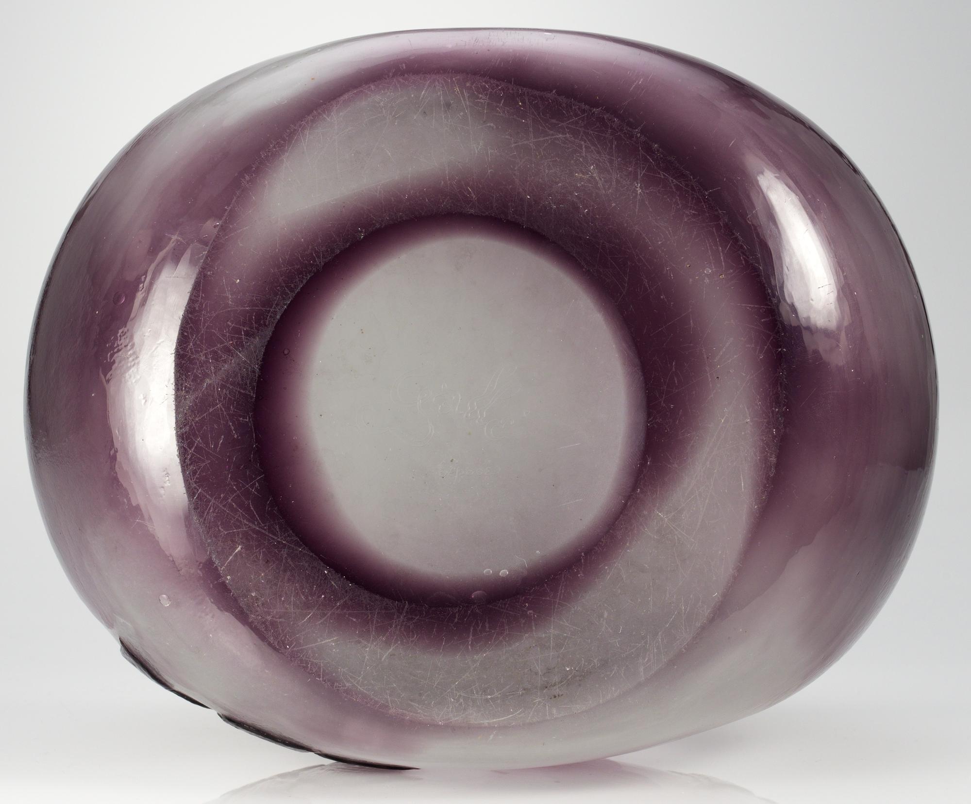 An Emile Gallé Art Nouveau cameo glass vase, Nancy, France.