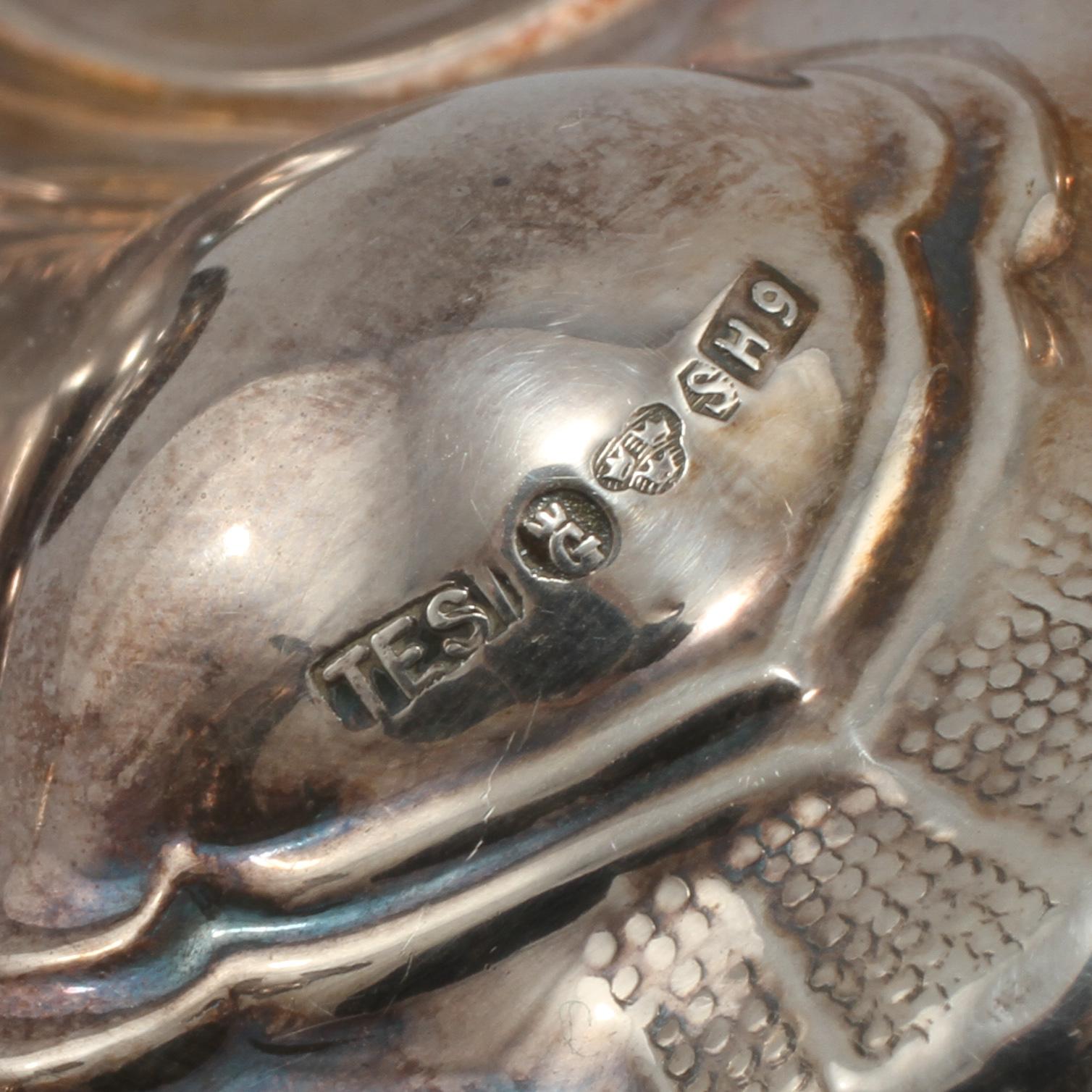 LJUSSTAKAR, ett par, silver, Göthlin, Tesi, Göteborg, 1958.