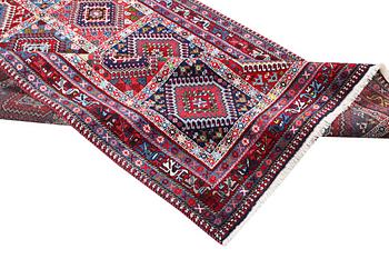 A carpet, Yalameh, c. 250 x 152 cm.