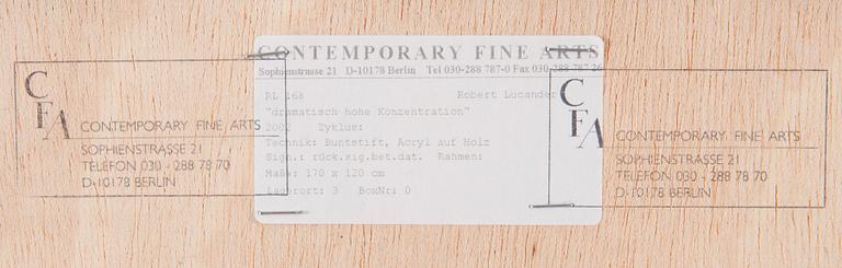 ROBERT LUCANDER, "DRAMATISCH HOHE KONZENTRATIONEN".