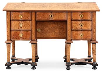 603. A Swedish late Baroque 18th century writing desk with fall front.
