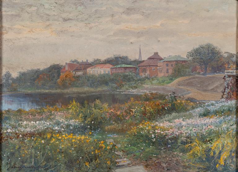 ANSHELM SCHULTZBERG, oil on canvas, signed and dated 1931.