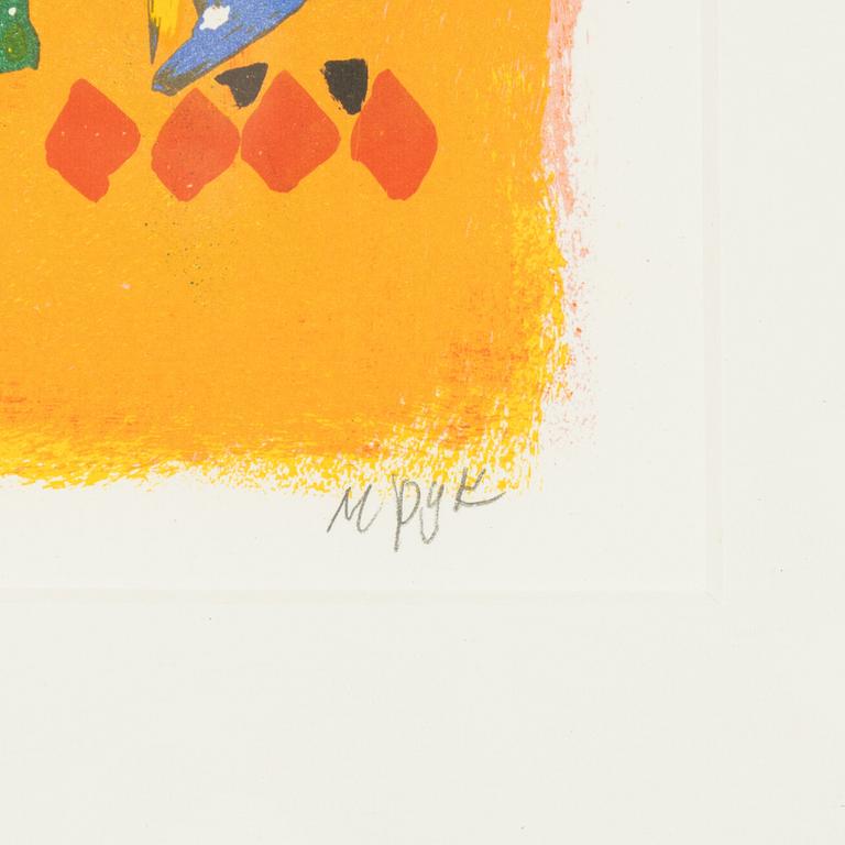 Madeleine Pyk, färglitografi, signerad 17/275.