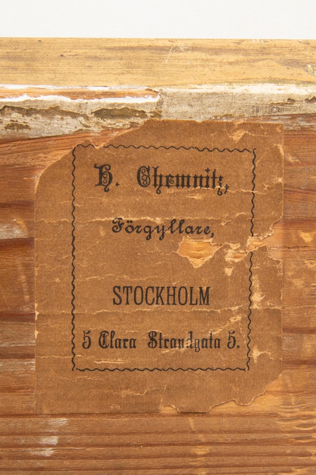 Carl August Fahlgren, olja på duk signerad och daterad 1883 (?).