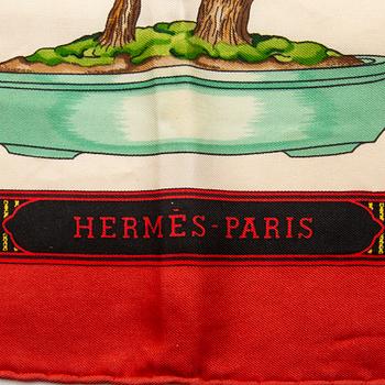 Hermès, scarf, "The Beautiful Days of Bonsai".