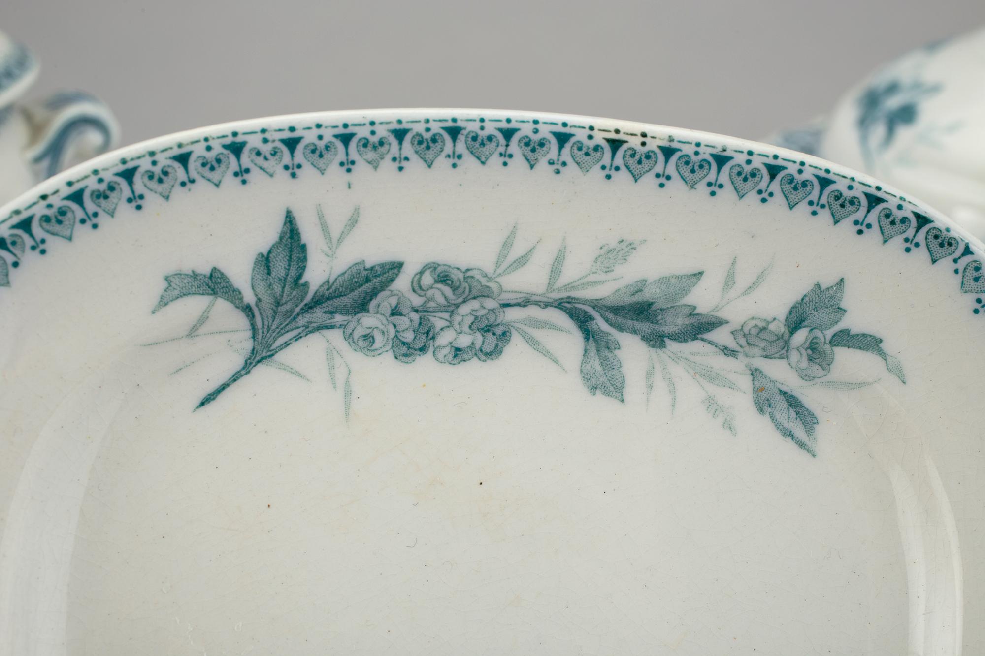DOCKSERVIS, 16 delar, Villeroy & Boch, 1900-talets början.