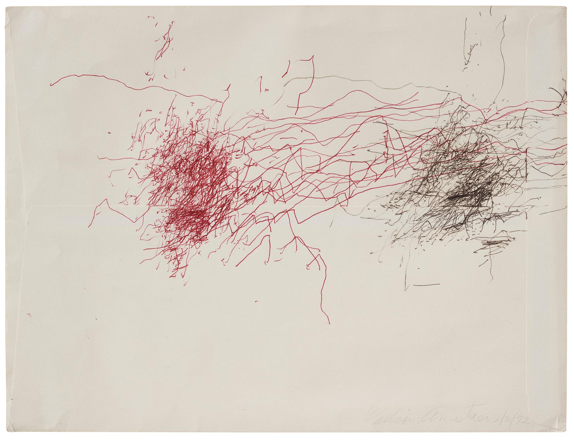 William Anastasi, 'Utitled (Subway Drawing)'.