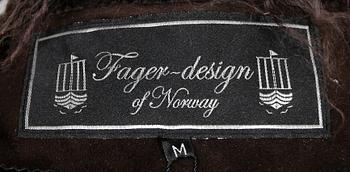 JACKA, mocka och fårskinn, Fager-design of Norway.