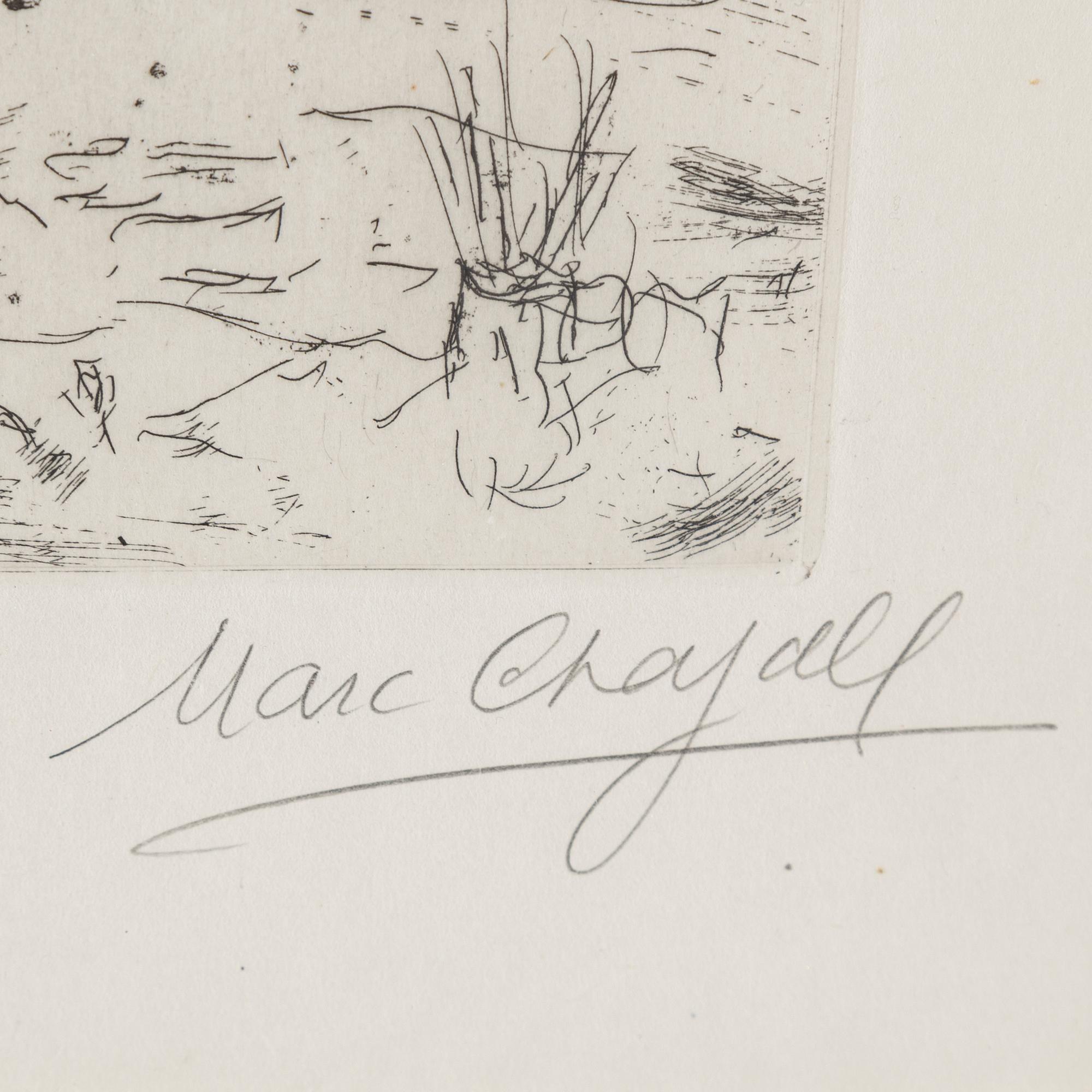 MARC CHAGALL, etsning, signerad och numrerad 35/50.