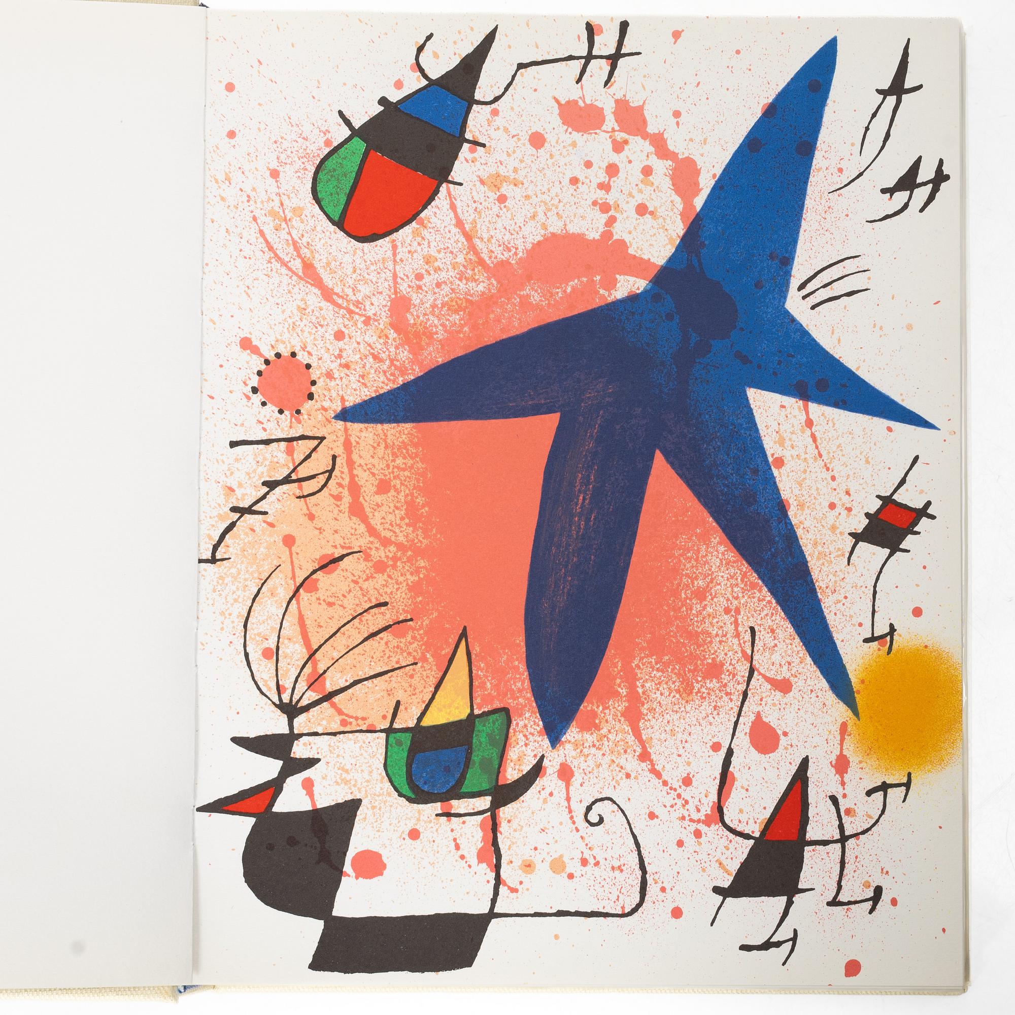 Joan Miró, Böcker 2 st, "Samlade litografier I-II", numrerade 120/300.