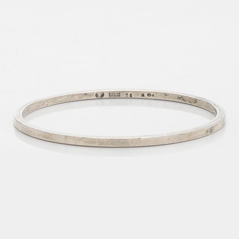 Armring, sterlingsilver, Danmark, firma Georg Jensen.