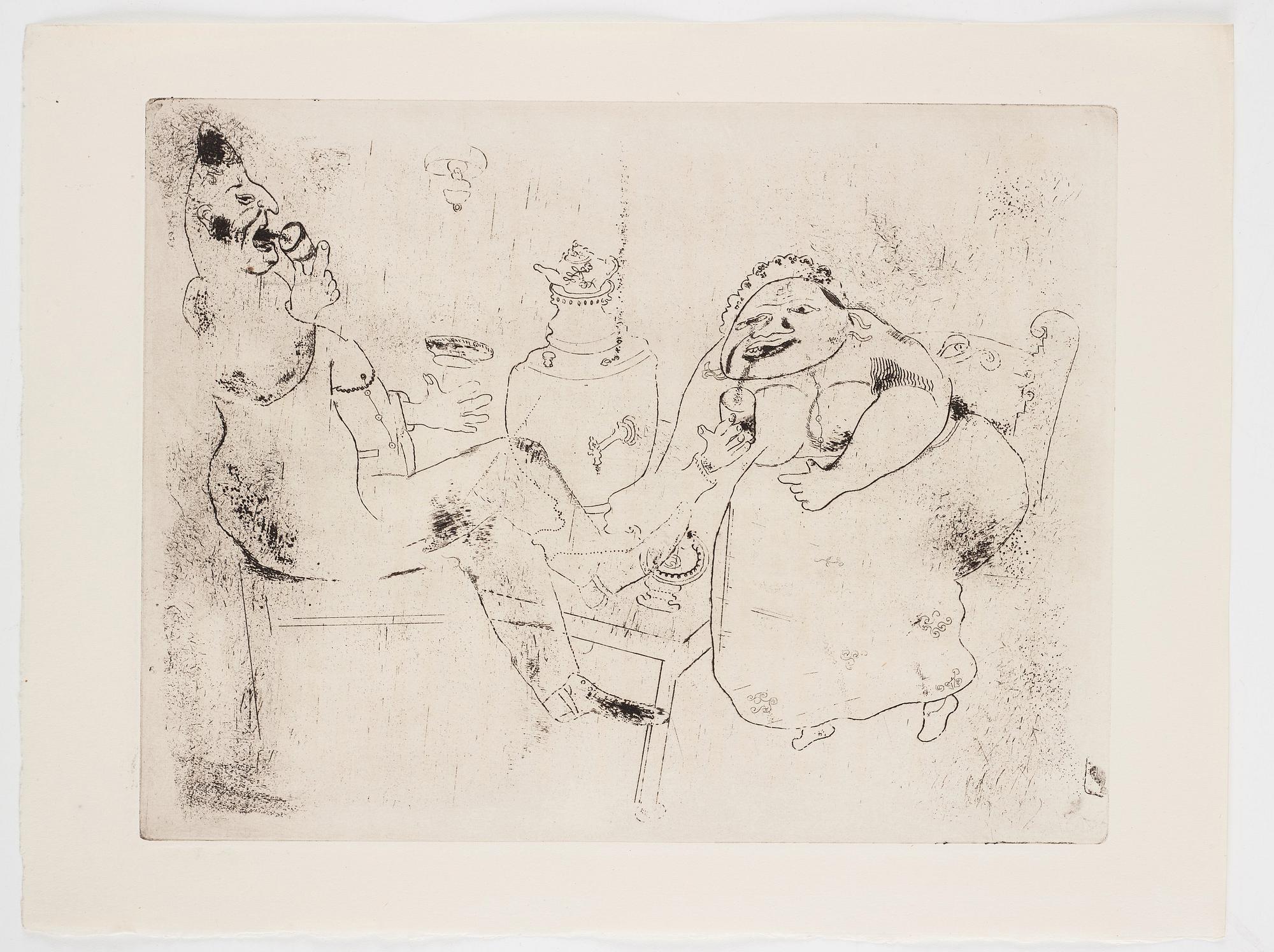 MARC CHAGALL, 71 st etsningar ur upplagan om 285 exemplar på Arches/MBM/J. Perrigot-papper, 1923-1948.