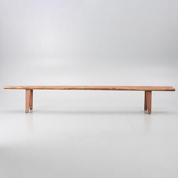 A folk art bench, 19th century.
