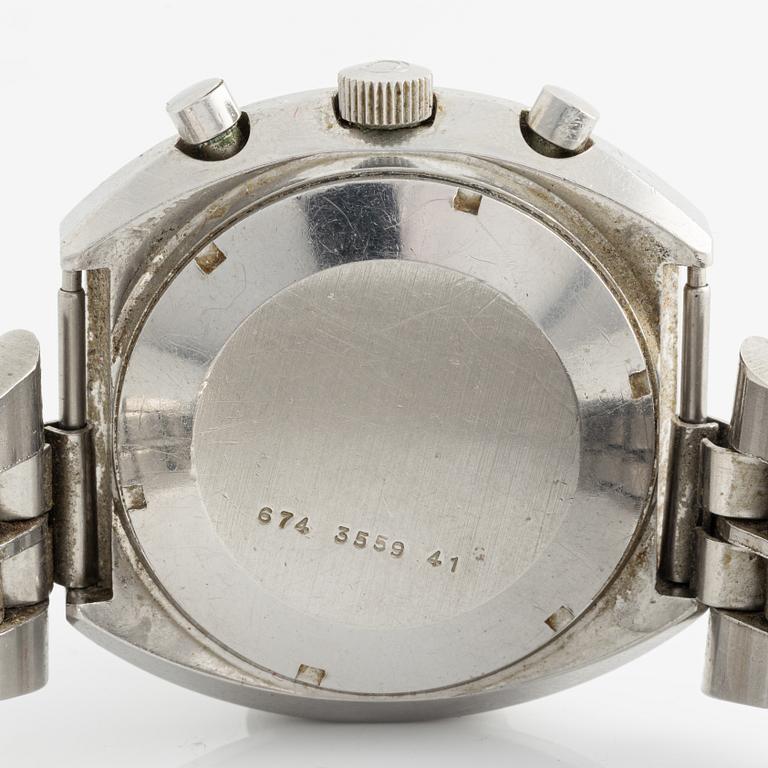 Certina, Chronolympic, armbandsur, kronograf, 43 x 43 x 14 mm.