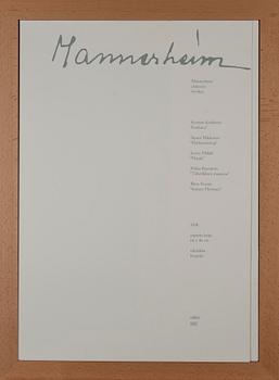 GRAFIKMAPP, "Mannerheim", färglitografier, 5 st, olika konstnärer, sign., dat. 2008/08 och numrerade 45/100.