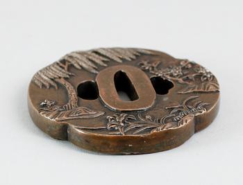 TSUBA, brons, Japan, 1800-tal.