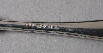 DESSERTGAFFLAR, 12 st, silver, GAB, 1927. Ca 300 g.