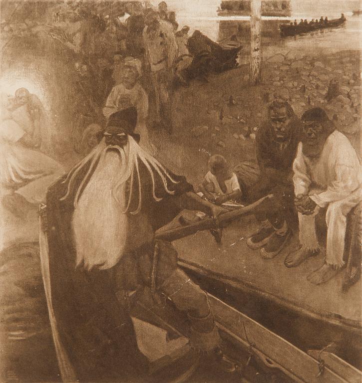 Akseli Gallen-Kallela, "Väinämöisen lähtö".