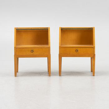 A pair of Swedish Modern bedside tables, 1940's.