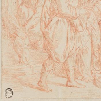 ITALIAN SCHOOL 18TH CENTURY, unsigned. Red crayon, image: 30 x 18 cm.